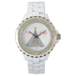 Relógio Luzes de Natal Coloridas