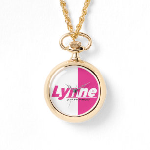 Relógio LYNNE MARCA Dourada Necklace eWatch