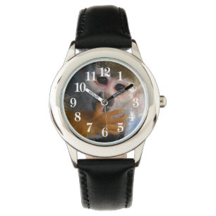 Relógio Macaco-Bebê Bonito Recuperado