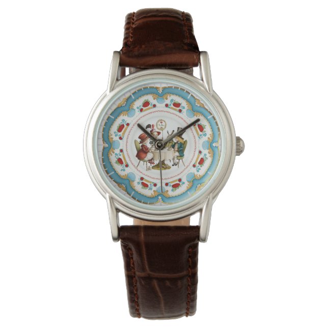 Relógio Mad Hatters Tea Party Women Watch (Frente)