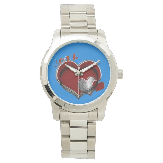 Relógio Magia do Coração Unisex, com Grande Superdimension (Frente)