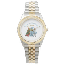 Relógio Magical Santa Birthday Invitation – 1st Birthday