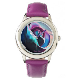 Relógio Majestade da Meia-Noite: A Beleza Escura dos Rosas