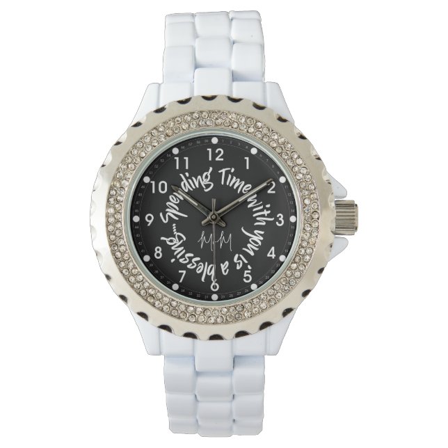 Relógio Mamãe Gastando Tempo Com Você (Frente)