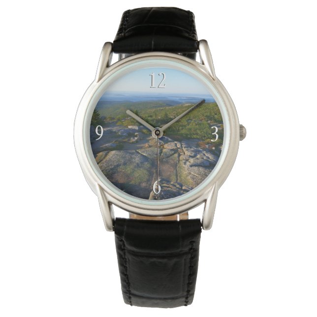 Relógio Manhã no topo Montanha Cadillac em Acadia (Frente)