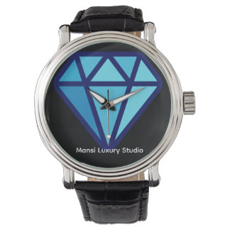 Relógio Mansi Luxury Studio Diamond Logo Smartwatch 