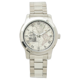 Relógio Mapa do Hemisfério Oeste do Galleon - Entrega à 