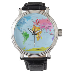 Relógio Mapa do mundo