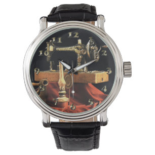 Relógio Máquina Vintage Antique de Costura