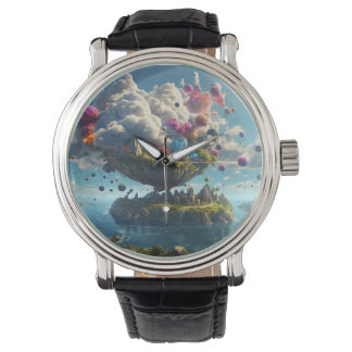 Relógio Masculino estilo Vintage em couro.