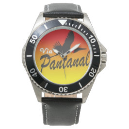 Relógio Masculino Preto de Aço Inoxidável e Pulsei