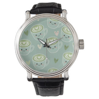 Relógio Matcha Moments Watch – Kawaii Green Tea Latte Time