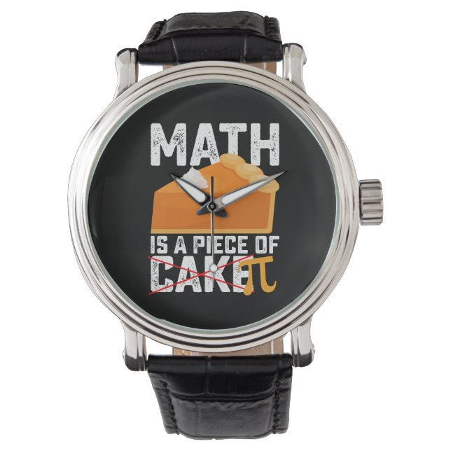 Relógio Matemática É Um Pedaço De Bolo Pi Dia Divertido (Frente)