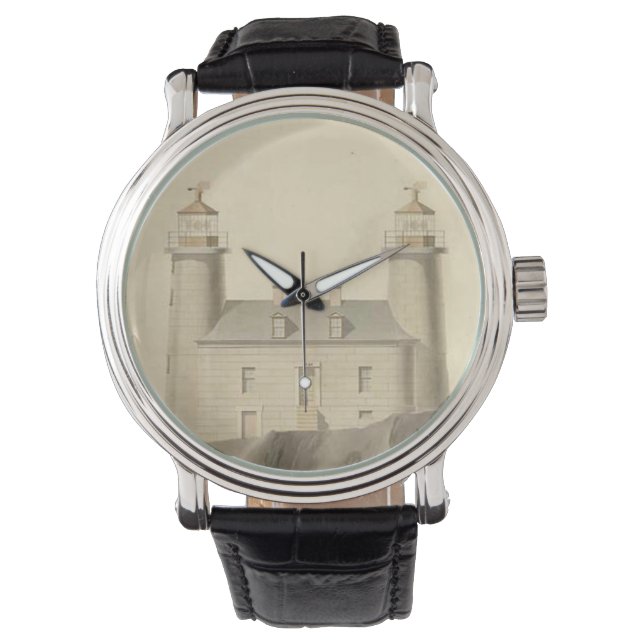 Relógio Matinicus Rock Lighthouse Schematics (Frente)