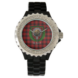 Relógio McIver Scottish Clan Tartan & Crest