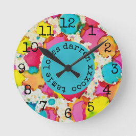 Relógio Médio "Tempo de Confetti"