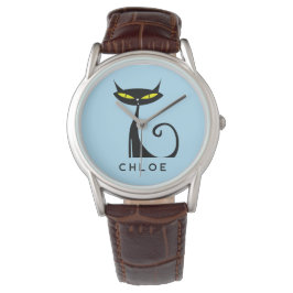 Relógio Meio século Retroativo Moderno do Atômico Negro