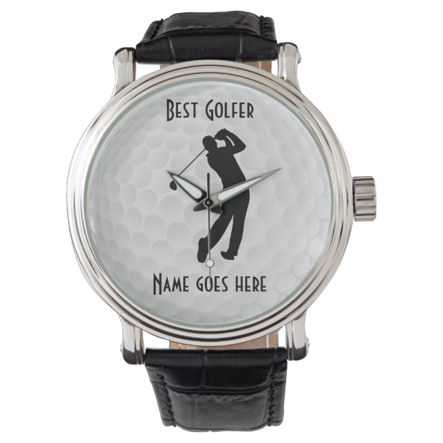 Relógio Melhor Golfer Watch. Pode ser personalizado (Frente)