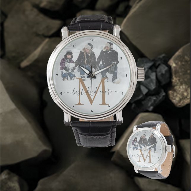 Relógio Melhor Pai De Sempre, Personalize Seu Nome, Foto (Criador carregado)