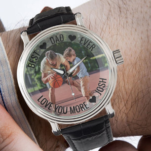 Relógio Melhor Pai já personalizado de observação de fo