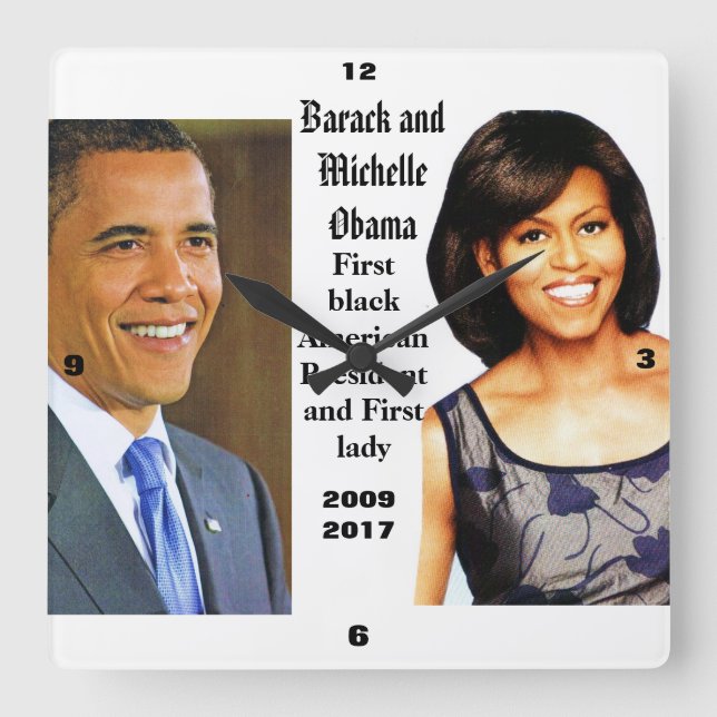 relógio MEMORÁVEL BARACK E MICHELLE OBAMA (Frente)