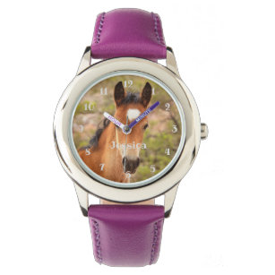 Relógio Meninas bonitas de cavalo