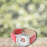 Relógio Meninas Diversas Red Ladybug Kids<br><div class="desc">Um bonito relógio de moça moderno com Ladybug vermelho em aquarela. É muito fácil personalizar,  com seus detalhes pessoais.</div>