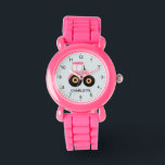 Relógio Meninas Geladas De Trator De Fazenda Rosa<br><div class="desc">Este relógio de crianças bonitinho e moderno apresenta um trator de fazenda rosa e pode ser personalizado com o nome de suas meninas. Com números claros e facilmente legíveis, este 'primeiro' relógio é excelente para crianças ou crianças apenas começando a aprender o tempo. O design perfeito para a sua pequena....</div>