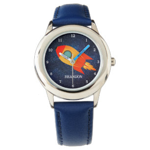 Relógio Meninos Rocket Space Blue Astronauta