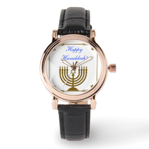 Relógio Menorah Dourado