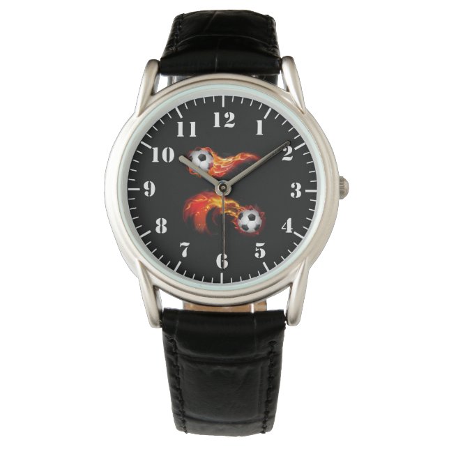 Relógio Men's Classic Watch-Soccer Balls (Frente)