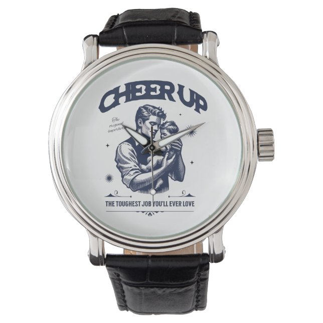RELÓGIO MEN'S DADDY CHEER UP ROUND SILVER EWATCH  (Frente)