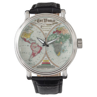 Relógio Men's Missonary World Map Watch
