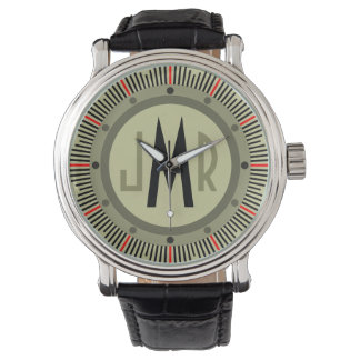 Relógio Mens Personalizados Monograma Watch