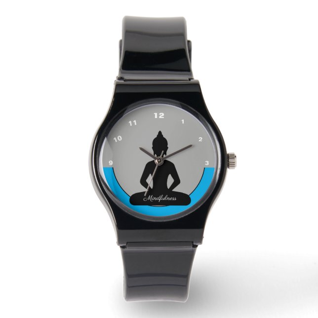 Relógio Mentidão com a mente de Buda/Meditação e Yoga (Frente)