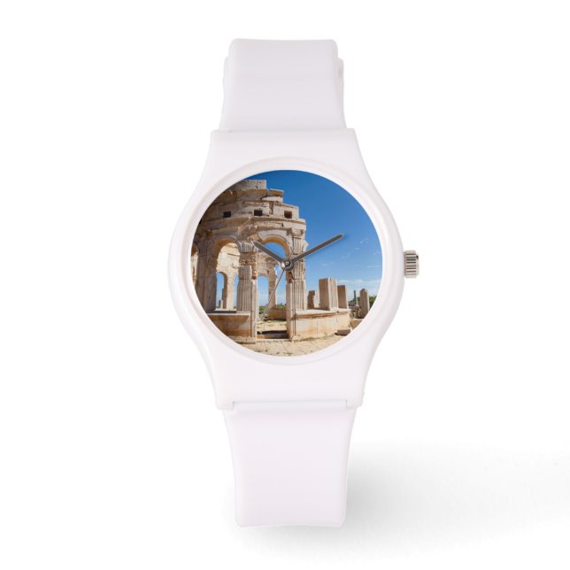 Relógio Mercado, Leptis Magna, distrito de Al Khums (Frente)