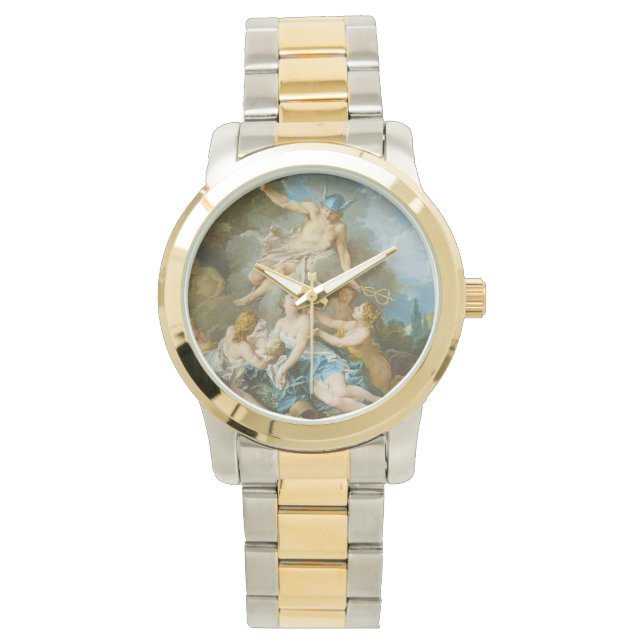 Relógio Mercúrio confiando a criança Baccus às Ninfas (Frente)