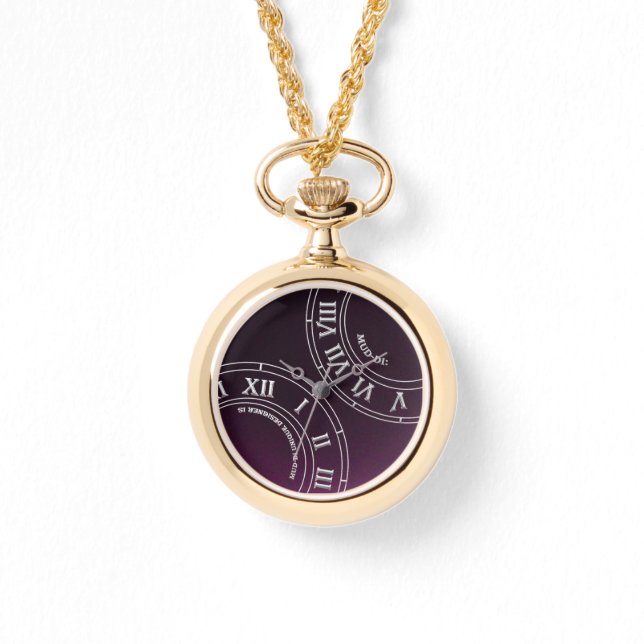 Relógio Merlot Shadow RN Necklace Watch (Frente)