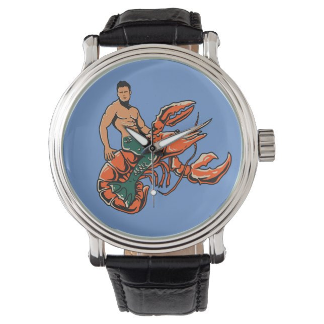 Relógio Merman Riding Lobster Watch (Frente)