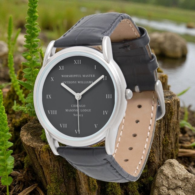 Relógio Mestre Freemason Masonic, um amável lance (Criador carregado)