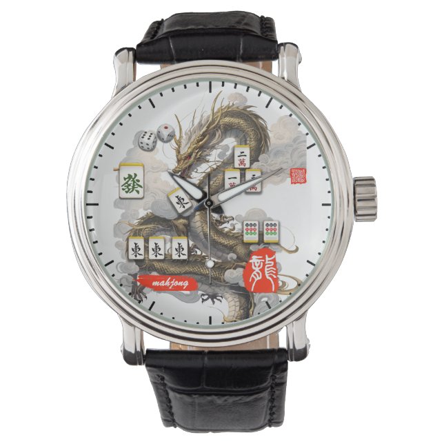 Relógio Meu estilo mahjong - T-Shirt (Frente)