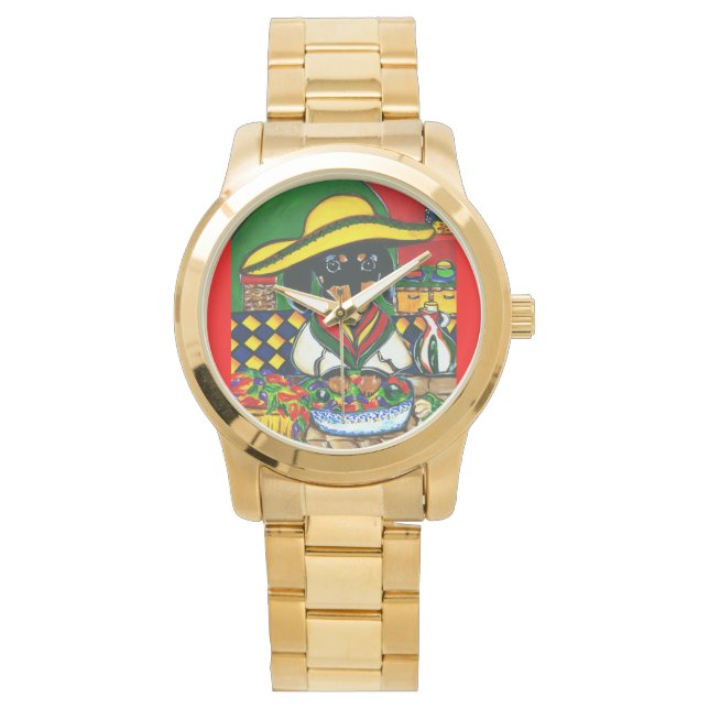 RELÓGIO MEXICO CHEF DACHSHUND (Frente)