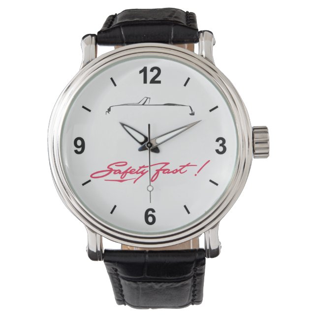 Relógio MG B mit Safety Fast Armbanduhr (Frente)