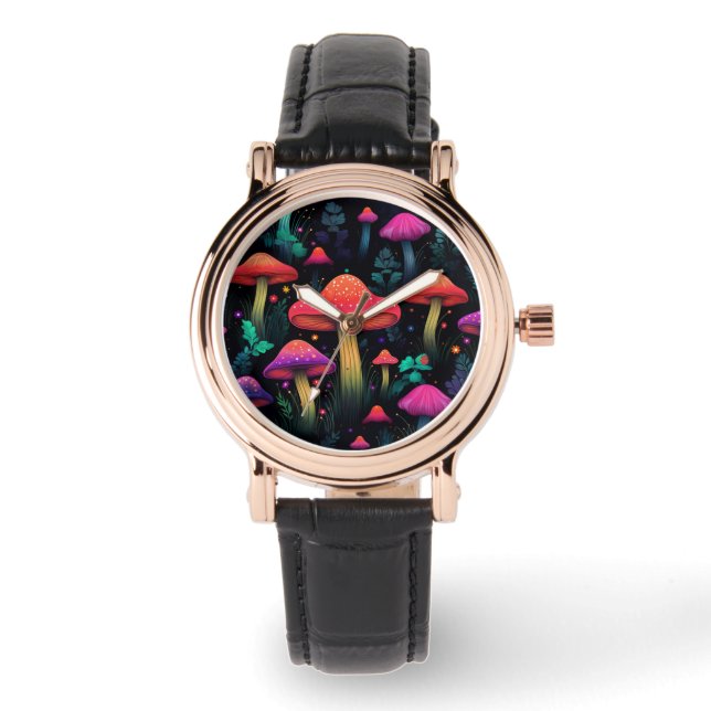 Relógio Midnight Mushroom Watch (Frente)