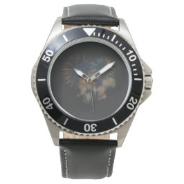Relógio Midnight Spark: 2026 Fireworks Men’s Watch