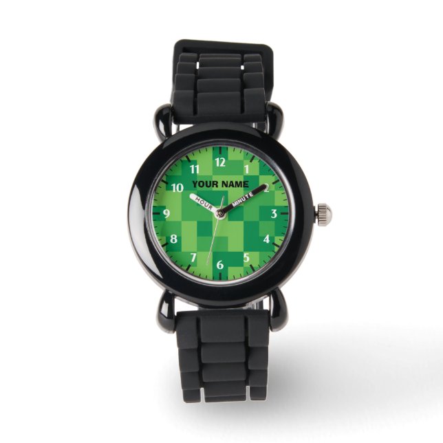 Relógio Minecraft Personalizado Watch (Frente)