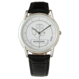 Relógio Minimal Nurse Watch Personalized Healthcare Gift