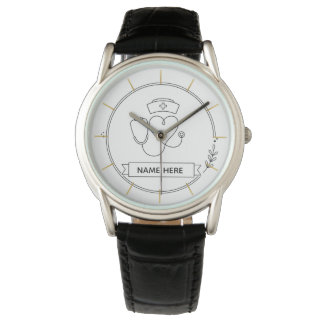 Relógio Minimal Nurse Watch Personalized Healthcare Gift