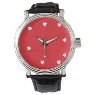 Relógio Minimal Red Heart Watch – Elegant Love Design
