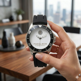 Relógio Minimalist Custom Name Watch Modern Elegant Style